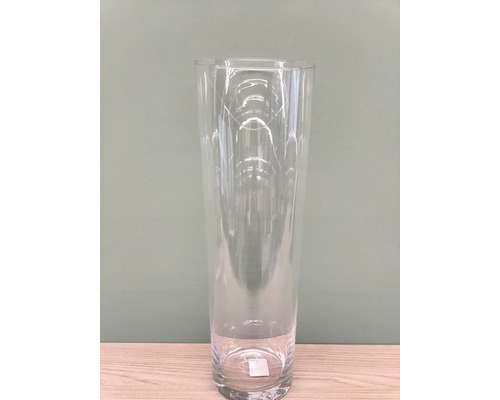 Vase en verre Ø 16,5 H 50 cm transparent