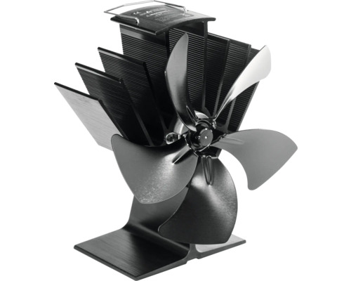 Kaminofen-Ventilator Aduro wärmebetrieben schwarz