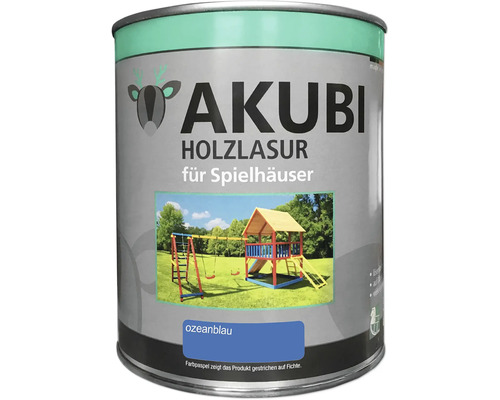 Lasure pour bois Karibu bleu océan 750 ml