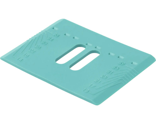 Jauge de taille d''aiguille à tricoter avec plage de mesure.