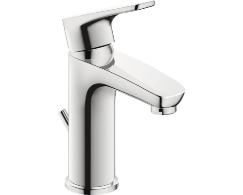 Waschtischarmatur aus Metall mit Hebel