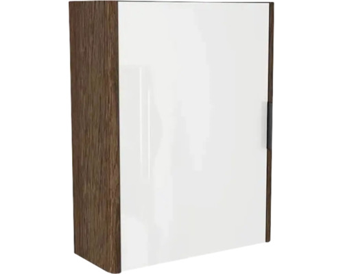 Armoire de toilette Devo Lotos gauche lxhxp 48x62x20 cm bronze expressive oak Armoire suspendue avec porte et structure en bois