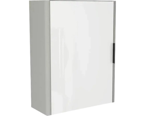 Armoire de toilette Devo Lotos gauche lxhxp 48x62x20 cm perfect touch gris acier Armoire suspendue pour salle de bains