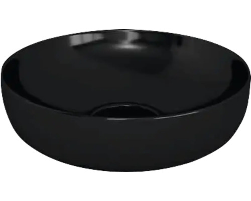 Lavabo en céramique Devo Lotos black high gloss 42x42 cm UM-ESVIT42-B