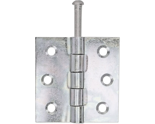 Paumelle de porte métallique avec axe