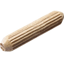 Cheville en bois rainurée