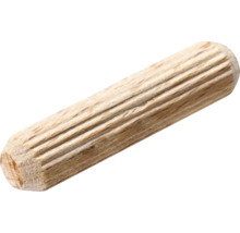 Cheville en bois rainurée