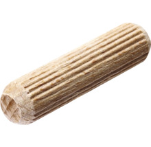 Cheville en bois rainurée