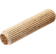 Cheville en bois avec rainures