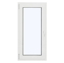 Fenêtre en plastique blanc avec poignée