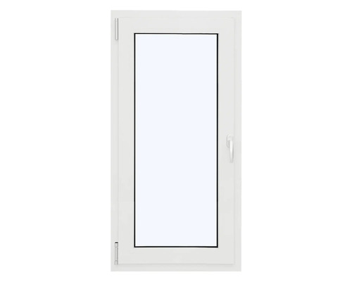 Fenêtre en plastique blanc avec poignée