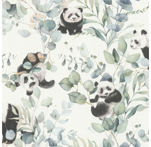 Tapete mit Panda- und Eukalyptus-Motiv