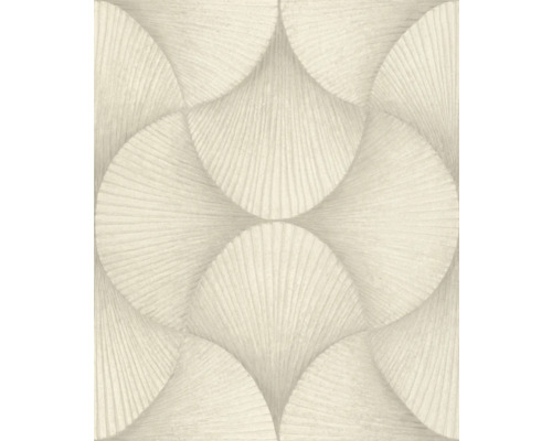 Tapete mit grafischem Blütenmuster