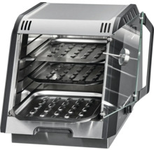 Gril avec trois niveaux et porte en verre