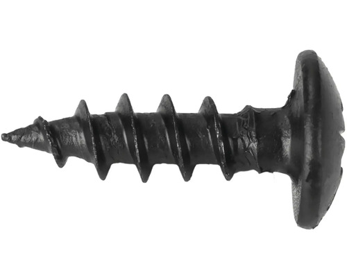 Eine einzelne Schraube mit Gewinde und Kopf.