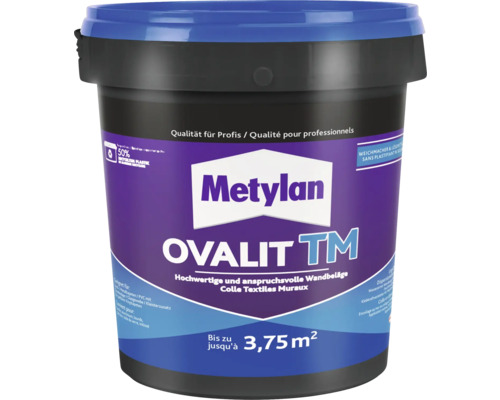 Colle pour papiers peints et additif de colle Metylan Ovalit TM 750 g