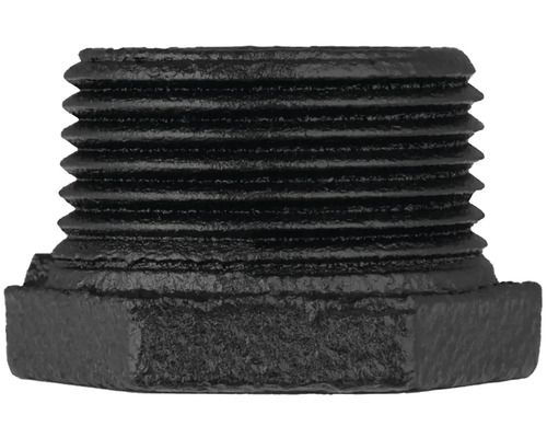 Mamelon fileté noir en métal
