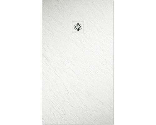 Receveur de douche Jungborn Cento 140 x 80 x 2,6 cm blanc mat -