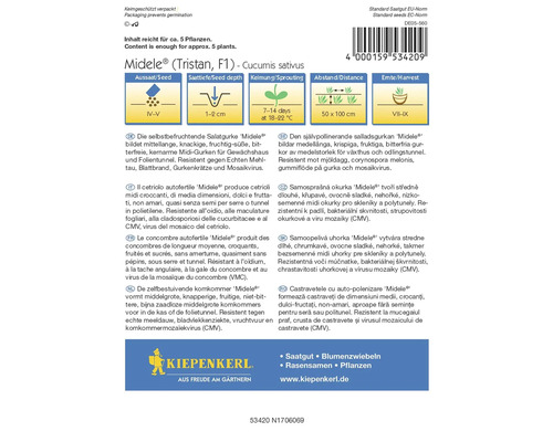 Midele Salatgurkensamen Packung