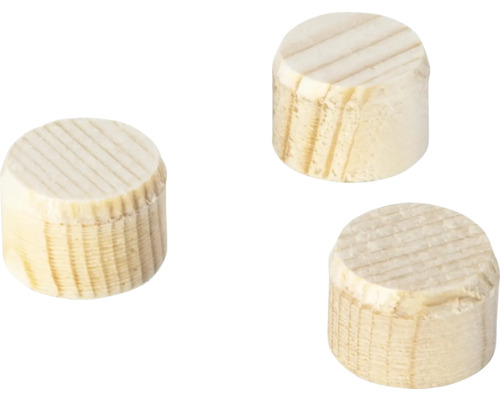 Wolfcraft Holzzapfen Ø 15 mm 50er Pack Drei Holzdübel für Holzverbindungen
