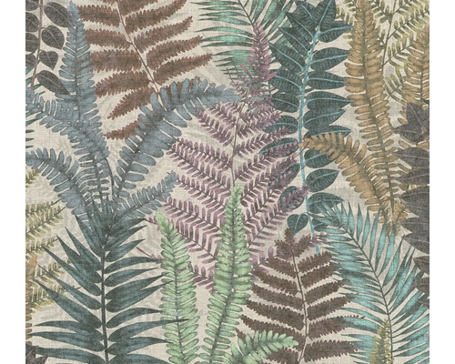 Vliestapete 39347-1 Famous Garden Farn beige Tapete mit Farnmotiv