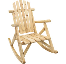 Holzschaukelstuhl für den Garten