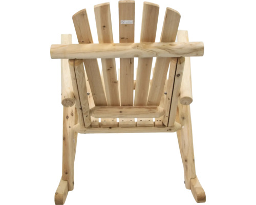 Holz Gartenstuhl von hinten