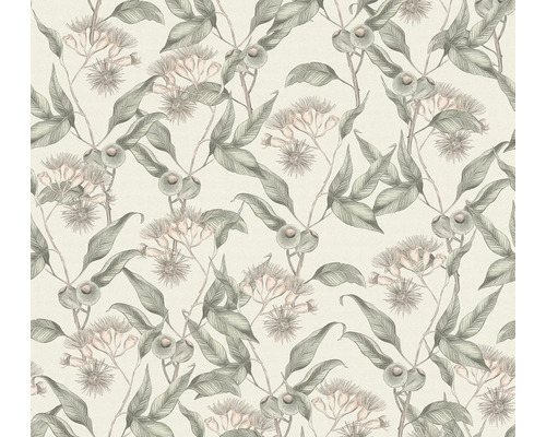 Papier peint intissé 39430-4 Drawn into Nature feuilles gris vert beige Papier peint intissé 39430-4 Drawn into Nature feuilles gris vert beige