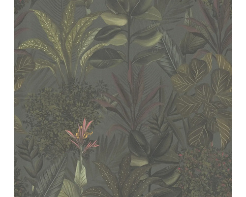 Papier peint intissé 39433-2 Drawn into Nature jungle bordeaux vert foncé Papier peint intissé 39433-2 Drawn into Nature jungle bordeaux vert foncé