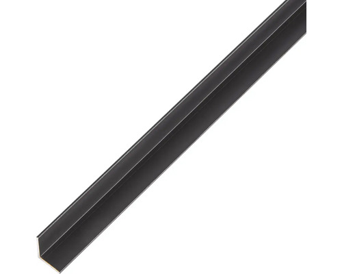 Profilé d’angle aluminium noir anodisé 10x10x1 mm / 2.6 m Profilé cornière en métal