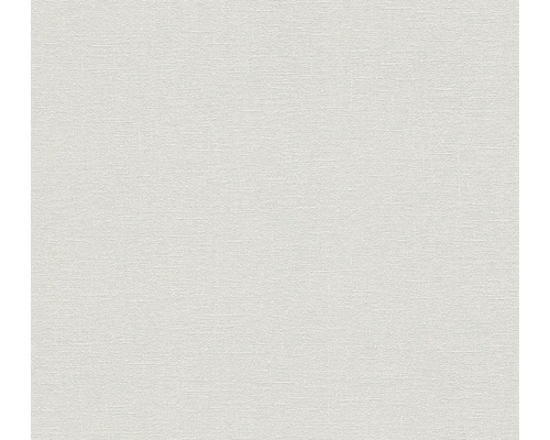 Papier peint intissé 37603-6 Natural Living uni blanc-gris gris