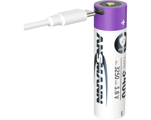 Accumulateur avec câble de chargement USB