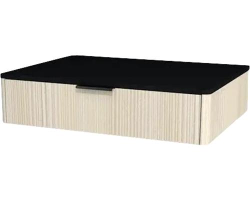 Meuble sous vasque avec 1 tiroir Devo Lotos lxhxp 70x16x53 cm structure avola blanc crème/soft black