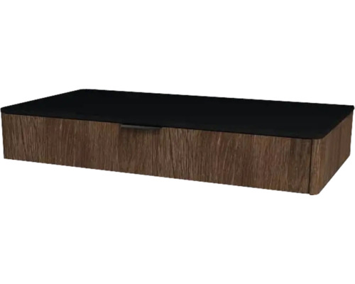 Waschtischunterschrank mit 1 Schublade Devo Lotos BxHxT 100x16x53 cm bronze expressive oak/soft black