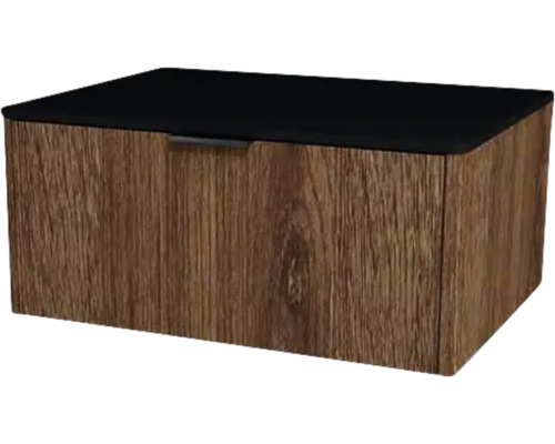 Waschtischunterschrank mit 1 Schublade Devo Lotos BxHxT 70x31x53 cm bronze expressive oak/soft black Waschtischunterschrank mit 1 Schublade Devo Lotos BxHxT 70x31x53 cm bronze expressive oak/soft black
