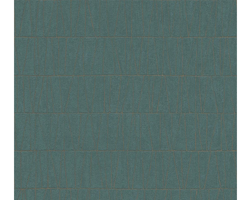 Papier peint intissé 39506-4 Jade 2 motif graphique pétrole