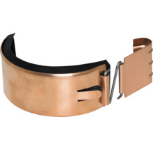 Collier de serrage couleur cuivre avec isolant et fermeture rapide