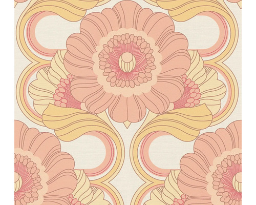 Vliestapete 39530-5 Retro Chic Blumen pink Tapete mit Blumenmuster