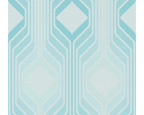 Vliestapete 39532-1 Retro Chic Linien blau