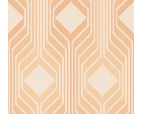 Papier peint intissé 39532-3 Retro Chic rétro orange