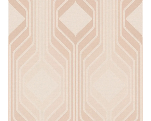 Papier peint intissé 39532-5 Retro Chic lignes beige Papier peint à motif géométrique
