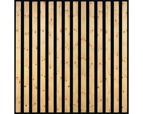 Panneau de bois avec lattes pour revêtement mural ou de plafond