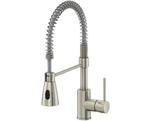 Robinet de cuisine avec ressort spiralé