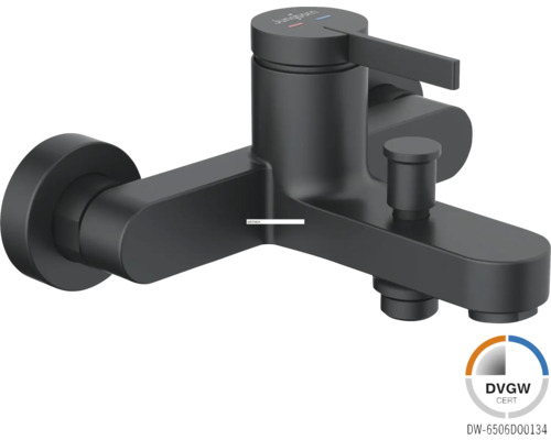 Robinet de baignoire noir mat avec certification DVGW