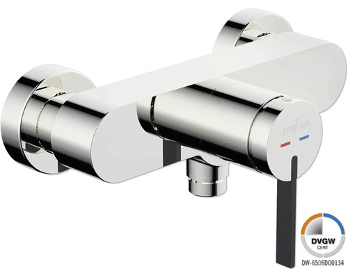 Jungborn Duscharmatur mit Einhebelmischer SIGMA chrom glänzend DVGW geprüft Jungborn Aufputz Duscharmatur mit DVGW Zert Logo