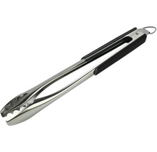 Pince à grill en acier inoxydable avec poignée souple