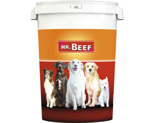 Conteneur à nourriture Mr. Beef avec couvercle, plastique diamètre : 37 cm hauteur : 54 cm capacité : environ 40 litres (sans contenu)
