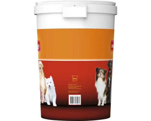 Seau de nourriture pour chiens, 40 litres
