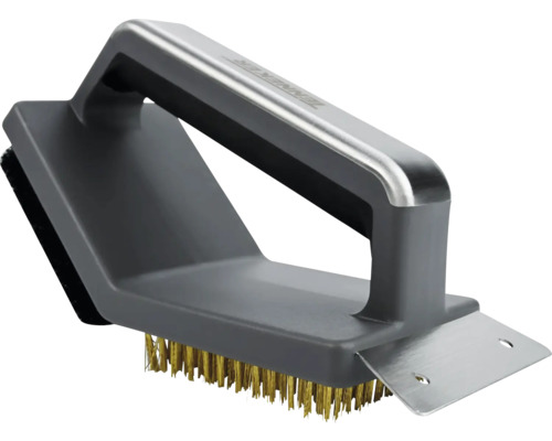 Grillbürste mit Borsten und Schaber