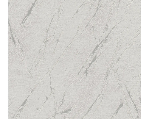Papier peint intissé 39336-1 Casual Living marbre gris argent Papier peint aspect marbre